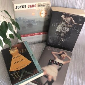 SECRET LIVES OF DRESSES, VIRGIN, WE WERE THE MULVANEYS +1 paperback books